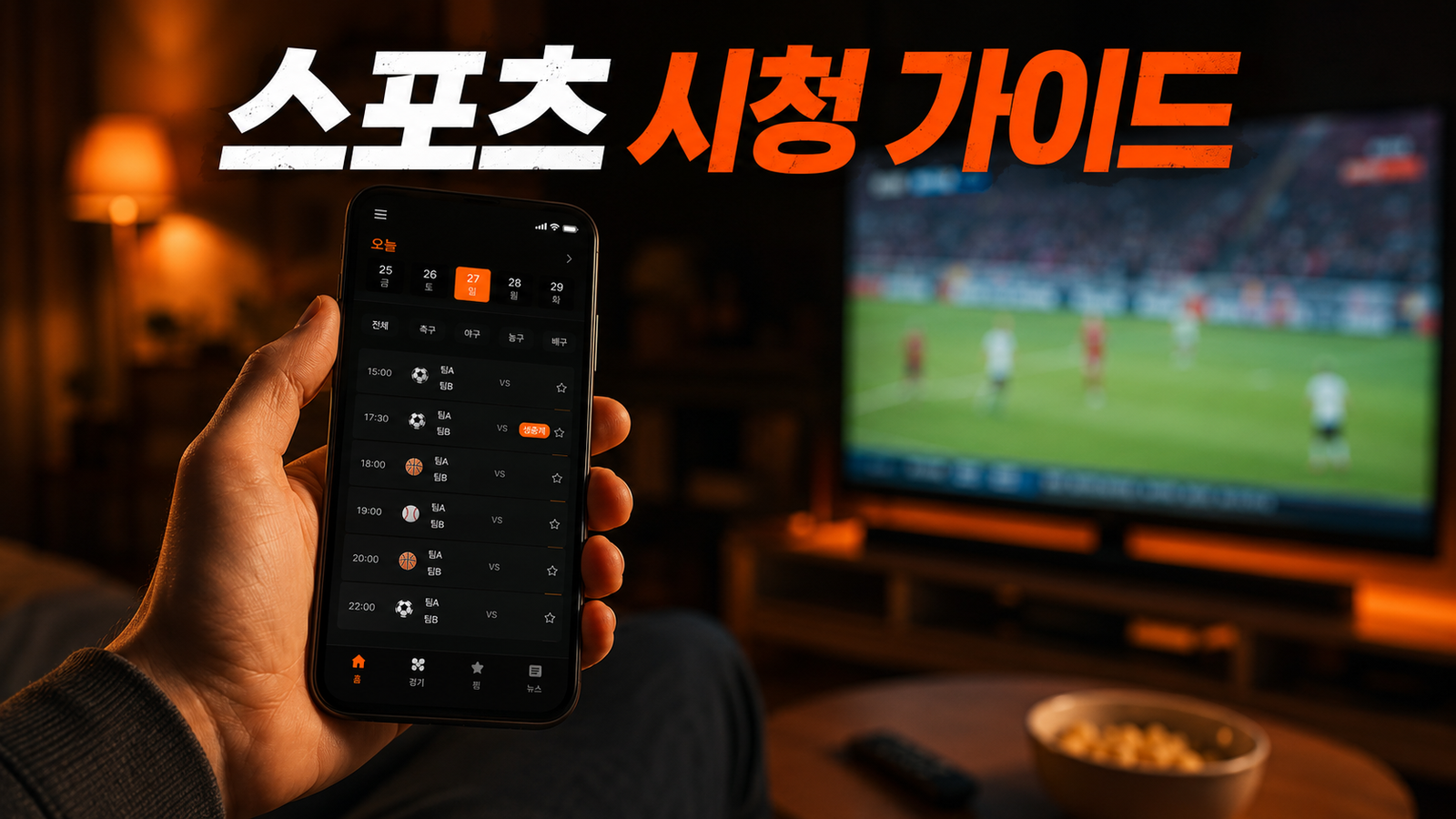 SPOTV NOW 가이드 스포츠 시청 방법